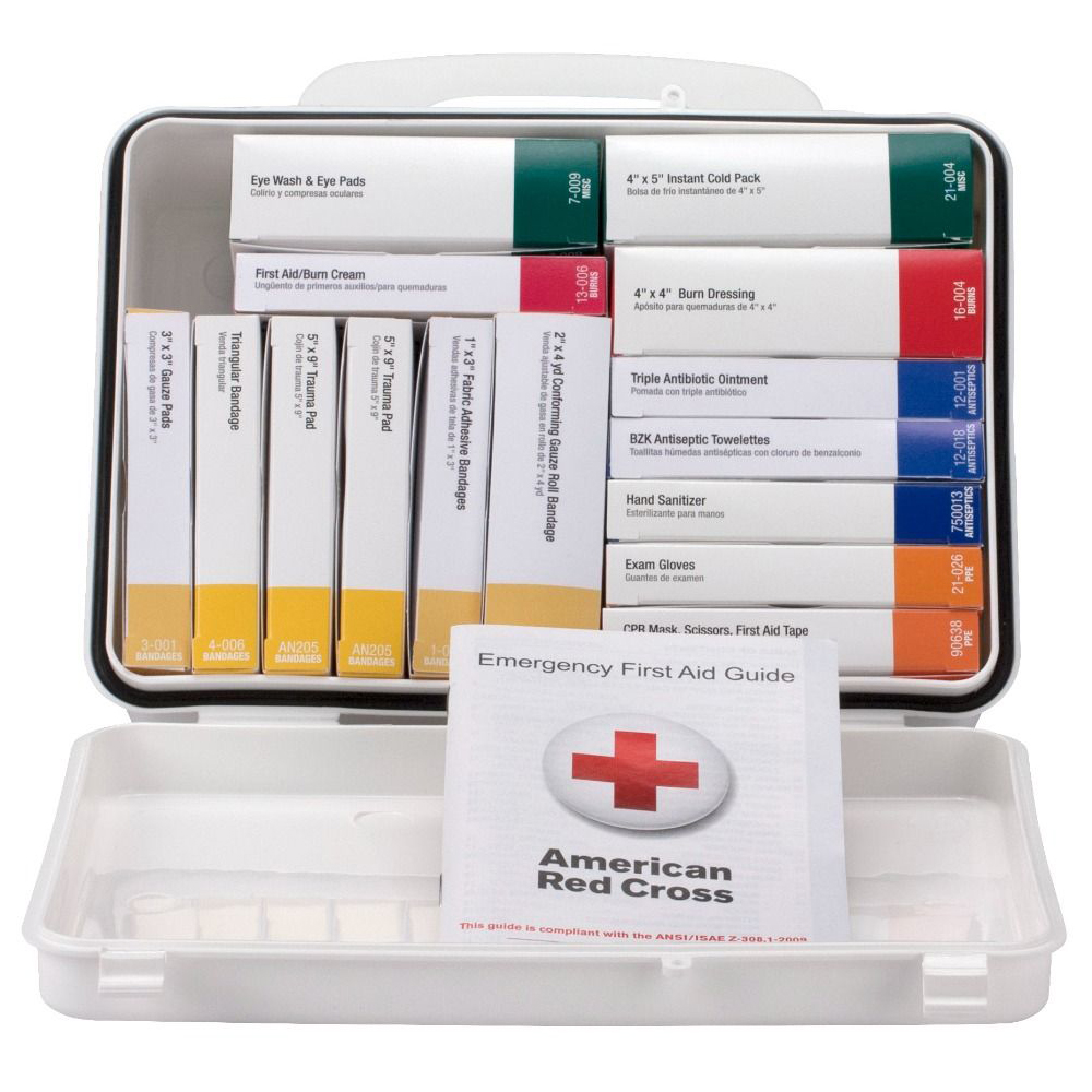 First Aid Only ANSI A 25 Person 16 Unit Plastic ANSI 2021 Compliant First Aid Kit from GME Supply