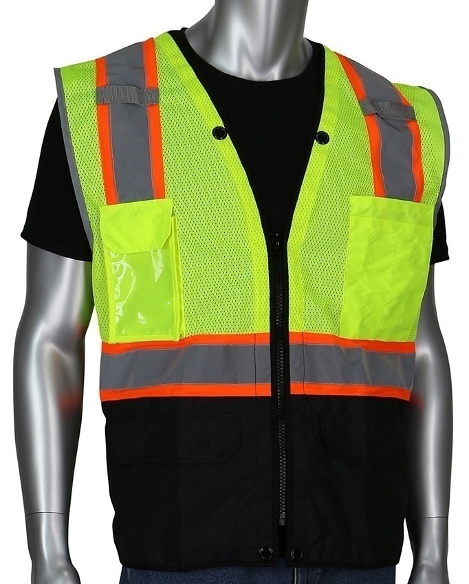 PIP ANSI Class 2 Two Tone 11 Pocket Surveyors Vest from GME Supply