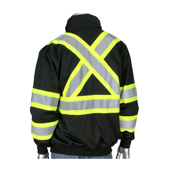 PIP ANSI Class 3 Full Zip Two-Tone X-Back Fleece Sweatshirt from GME Supply