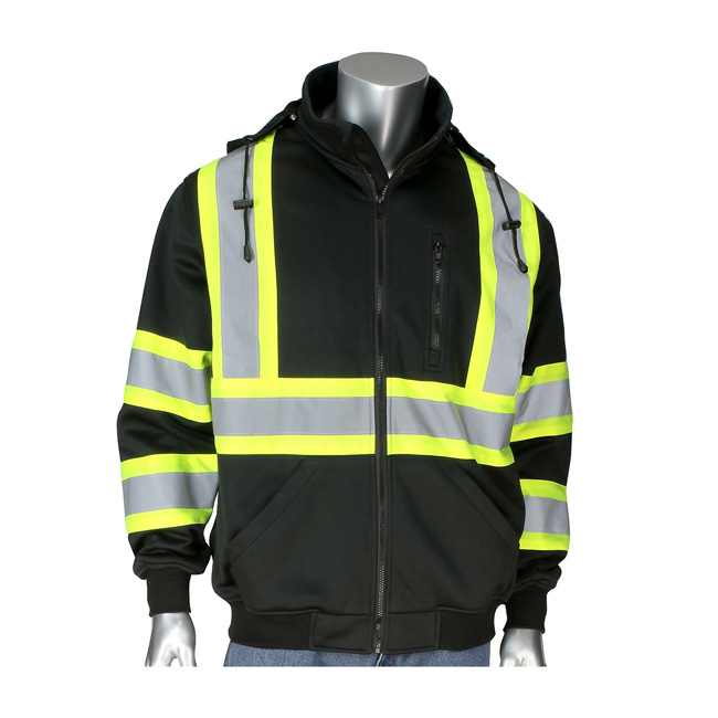 PIP ANSI Class 3 Full Zip Two-Tone X-Back Fleece Sweatshirt from GME Supply