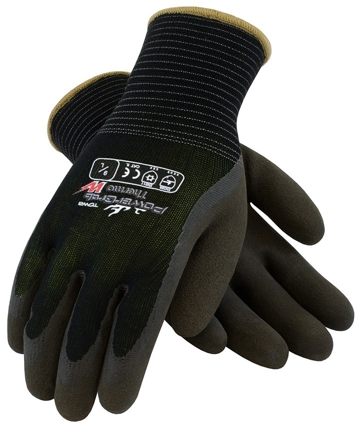 PowerGrab Thermo Black Acrylic Gloves from GME Supply