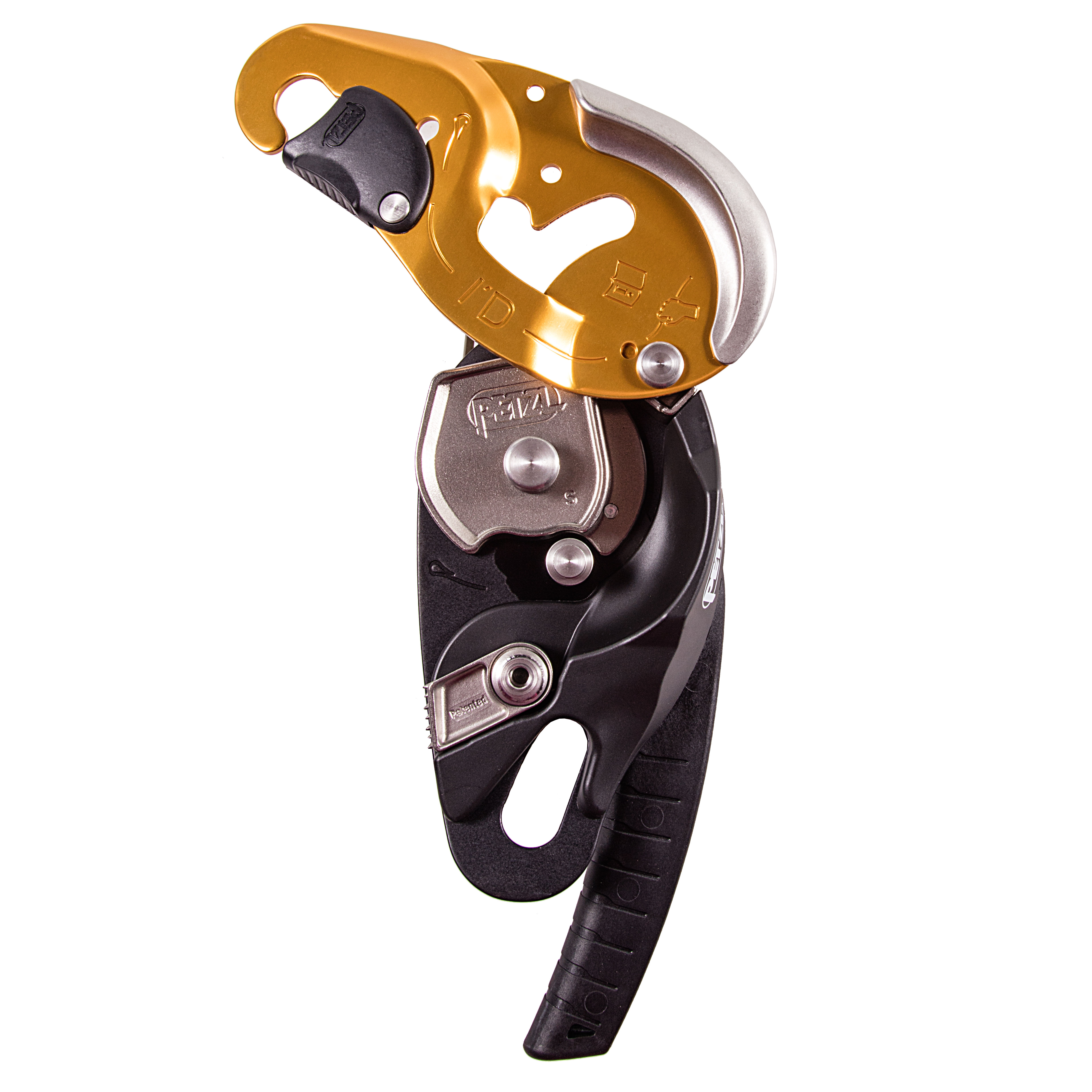 Petzl I'D S Self-Braking Descender (Yellow) from GME Supply