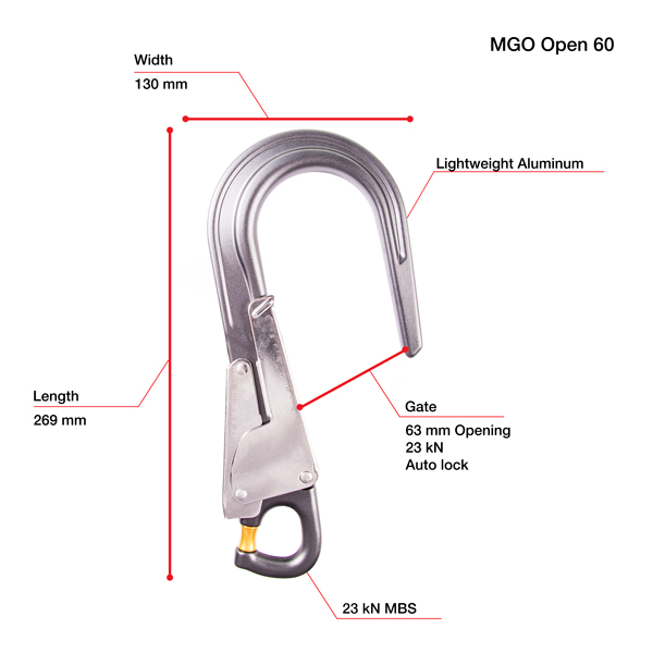 Petzl MGO Open Connector from GME Supply