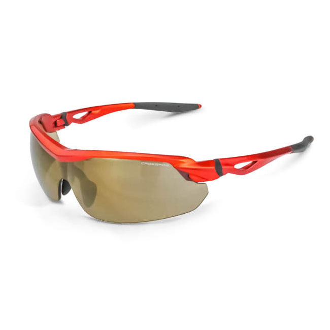 Radians Cirrus Burnt Orange Frame with Gold Mirror Lens Safety Glasses from GME Supply