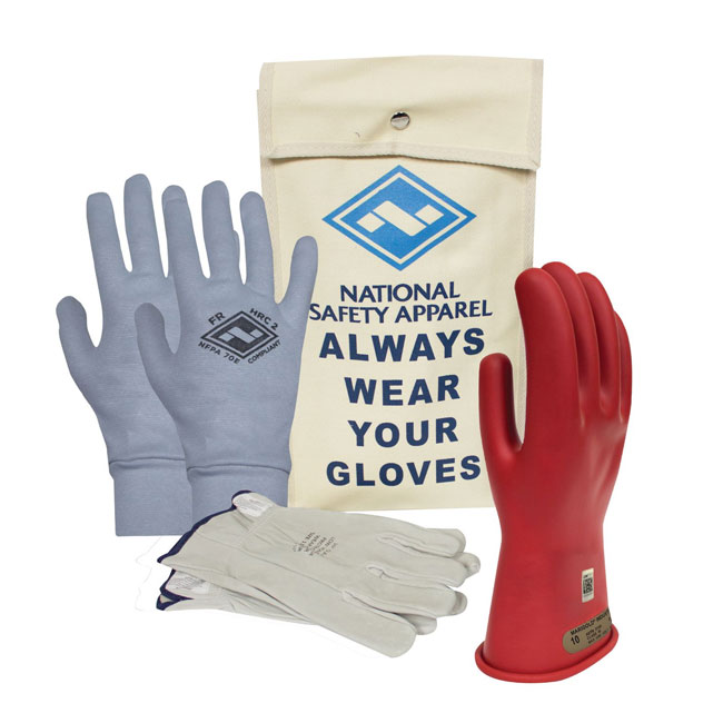 National Safety Apparel ArcGuard Rubber Voltage Glove Premium Kit from GME Supply