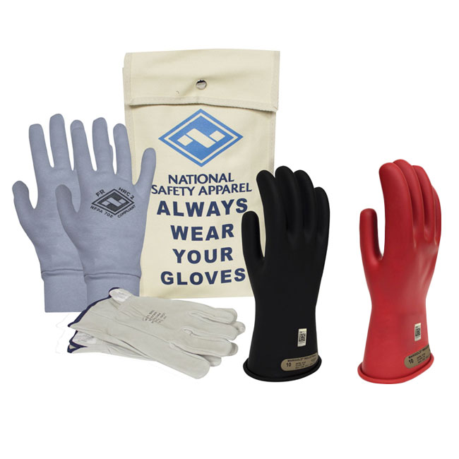 National Safety Apparel ArcGuard Rubber Voltage Glove Premium Kit from GME Supply
