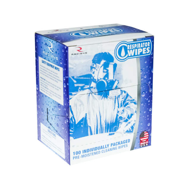 Radians RW-100 Respirator Wipes with 70% Isopropyl Alcohol (IPA) from GME Supply