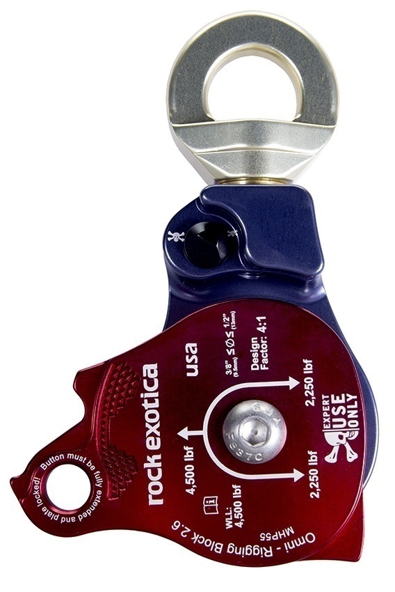 Rock Exotica Omni-Block 2.6 Inch Rigging Pulley / Material Handling Block from Columbia Safety
