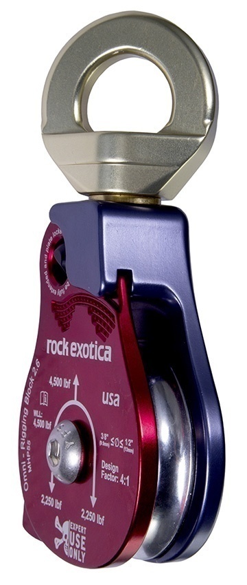 Rock Exotica Omni-Block 2.6 Inch Rigging Pulley / Material Handling Block from Columbia Safety