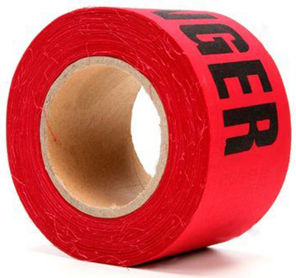 3M Scotch Repulpable Barricade Danger Tape - Red from GME Supply