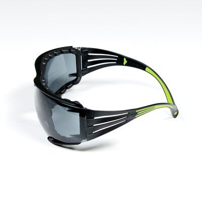 3M Secure Fit SF402AF-FM Safety Glasses with Foam Liner and Grey Anti-Fog Lens (Case of 20) from GME Supply
