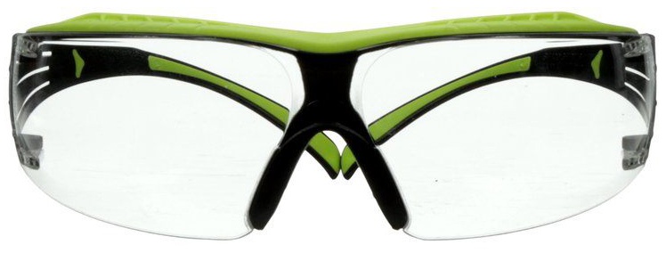 3M SecureFit 400 Series SF401XAF Safety Glasses with Green/Black Temples & Clear Anti-Fog/Anti-Scratch Lens (20 Pack) from GME Supply
