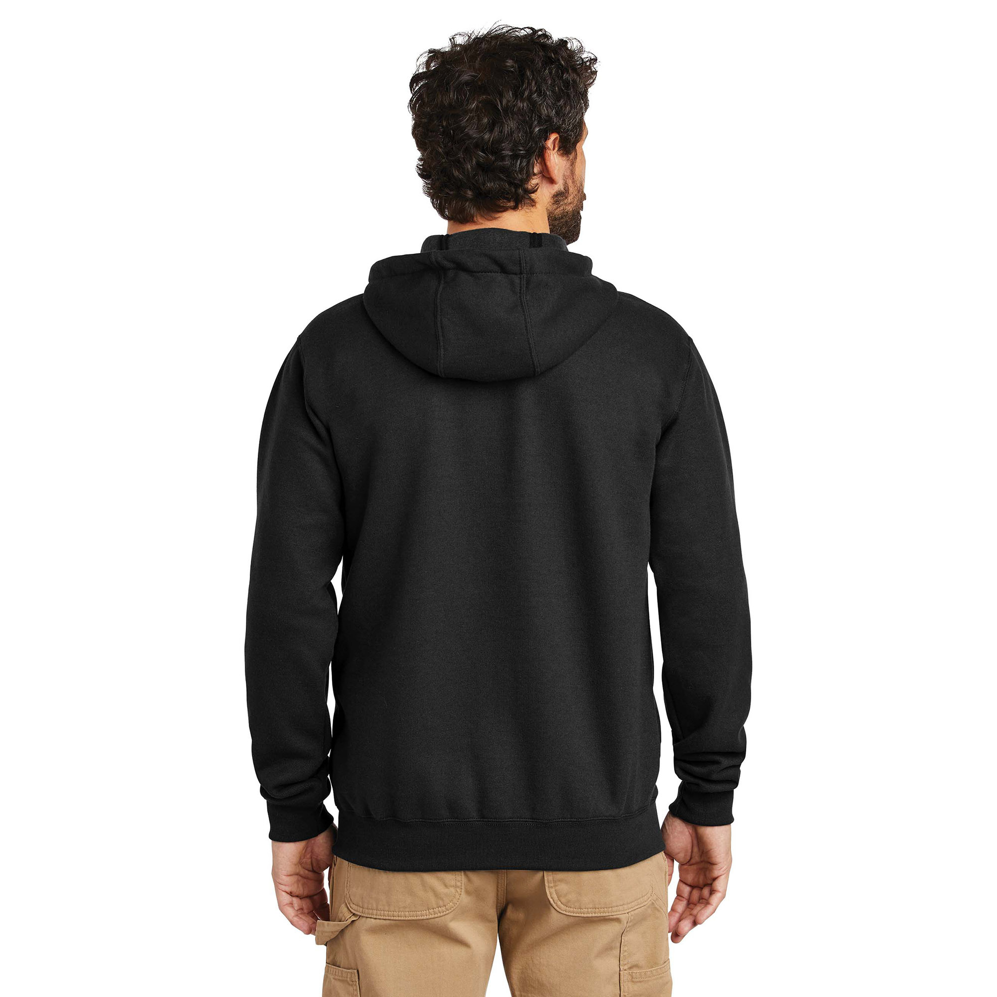 Carhartt K122 Midweight Hooded Zip-Front Black Sweatshirt from GME Supply