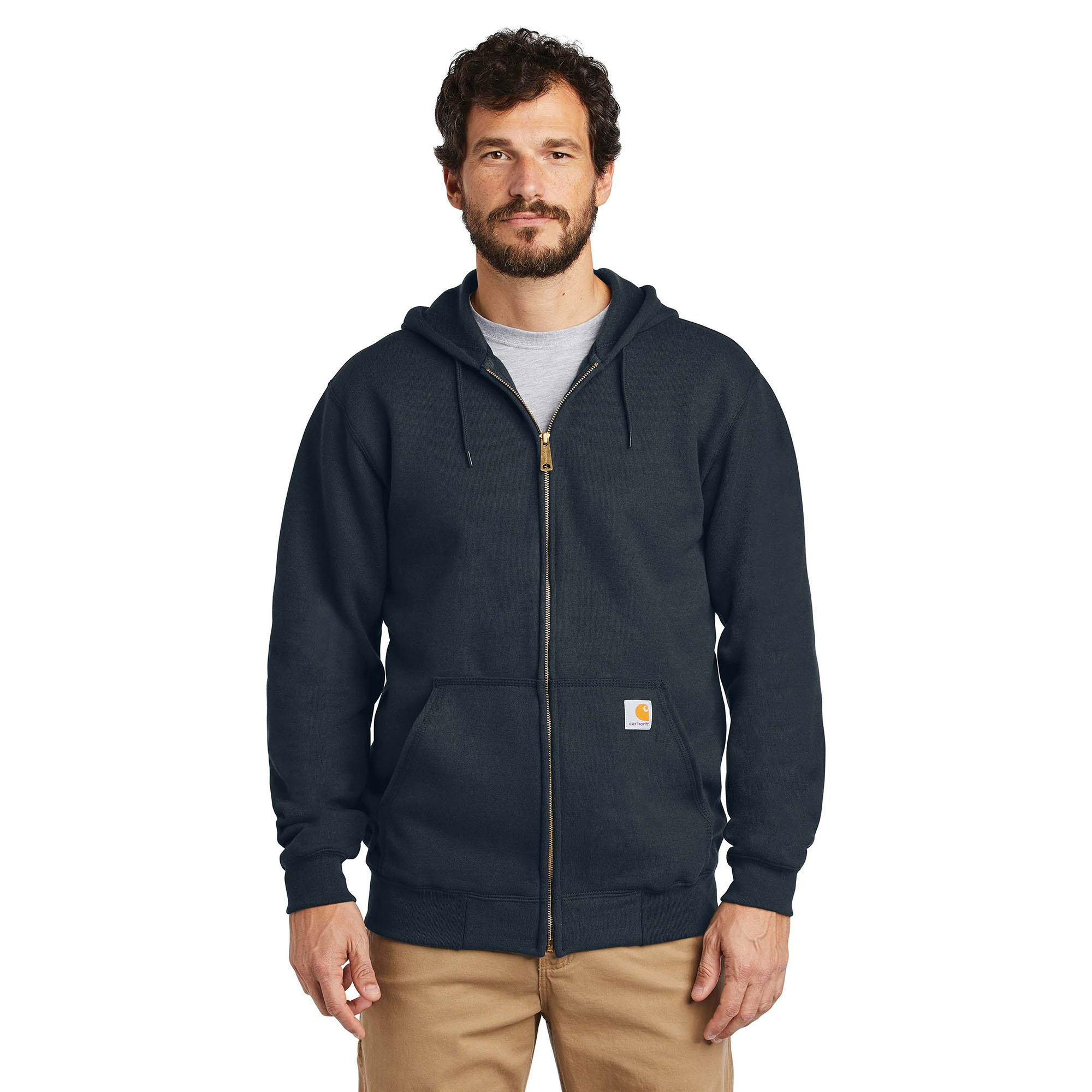 Carhartt K122 Midweight Hooded Zip-Front New Navy Sweatshirt  from GME Supply