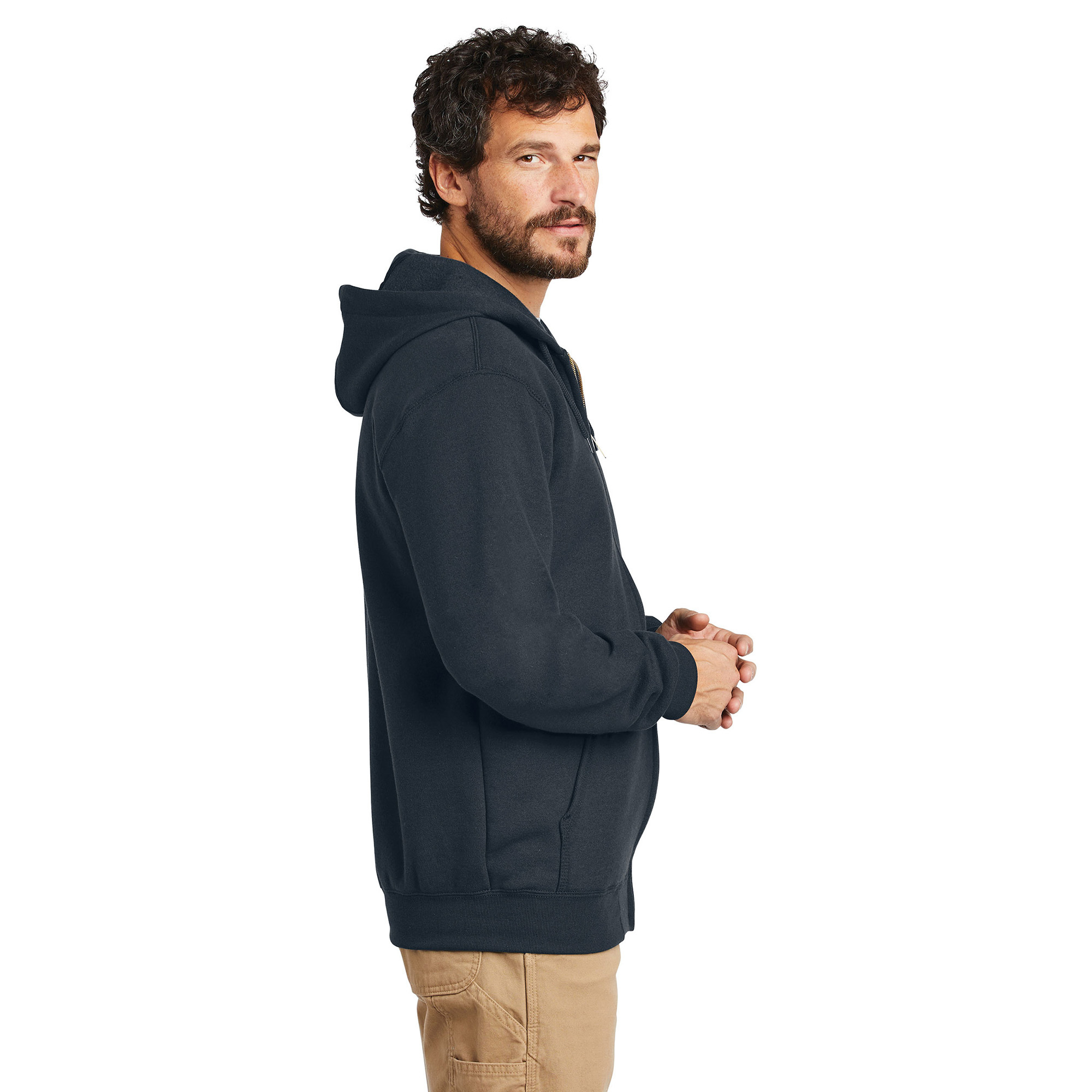 Carhartt K122 Midweight Hooded Zip-Front New Navy Sweatshirt  from GME Supply