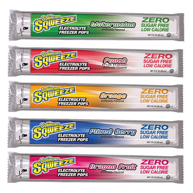 Sqwincher Sqweeze Pops Zero Sugar - Assorted Flavors (Case of 150) from GME Supply