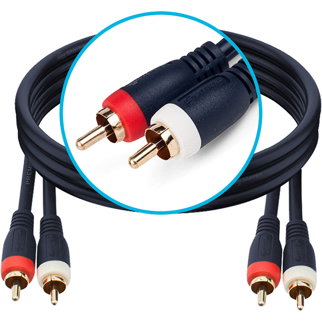 Steren 6 Foot RCA Stereo Audio Cable from GME Supply
