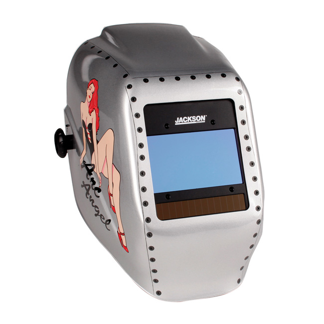 Jackson Auto Darkening Welding Helmet HLX with Insight Variable ADF with Arc Angel Graphics from Columbia Safety