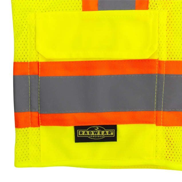 Radians SV6 Two Tone Surveyor Type R Class 2 Mesh Safety Vest Hi-Vis Green from Columbia Safety