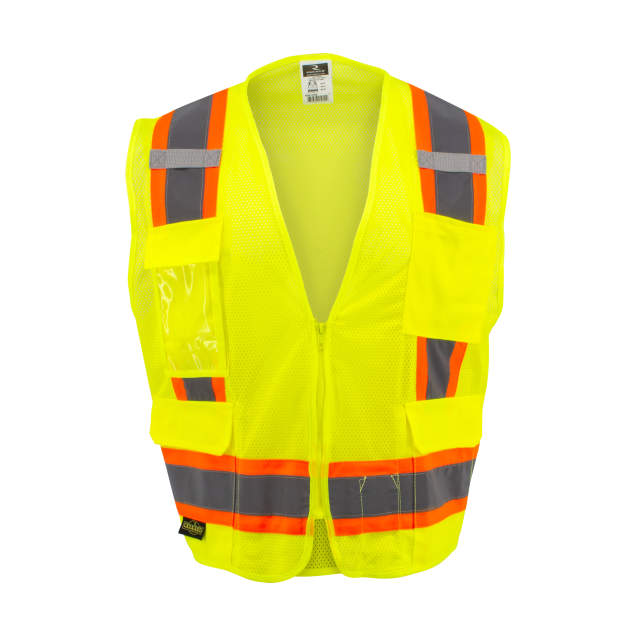 Radians SV6 Two Tone Surveyor Type R Class 2 Mesh Safety Vest Hi-Vis Green from Columbia Safety