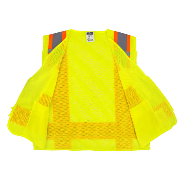 Radians SV6 Two Tone Surveyor Type R Class 2 Mesh Safety Vest Hi-Vis Green from Columbia Safety
