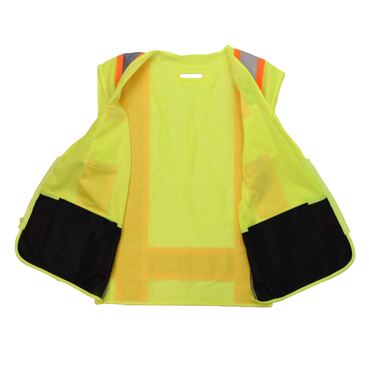 Radians SV6B Two Tone Surveyor Type R Class 2 Safety Vest - Hi-Vis Green / Black from GME Supply