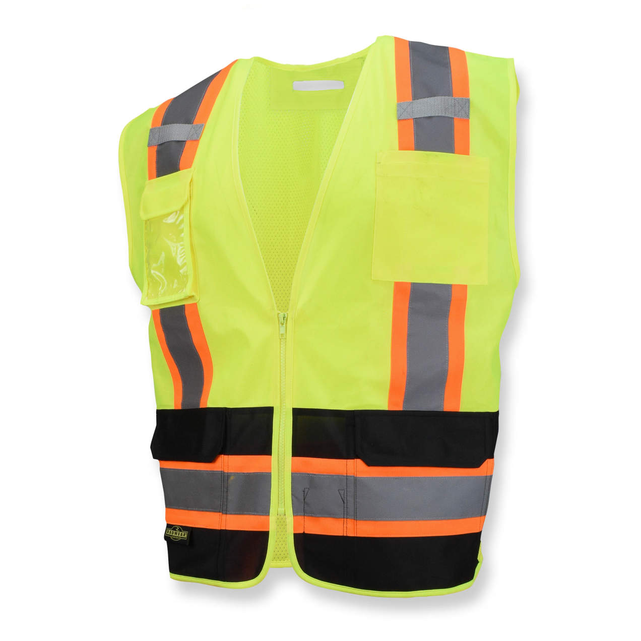 Radians SV6B Two Tone Surveyor Type R Class 2 Safety Vest - Hi-Vis Green / Black from GME Supply