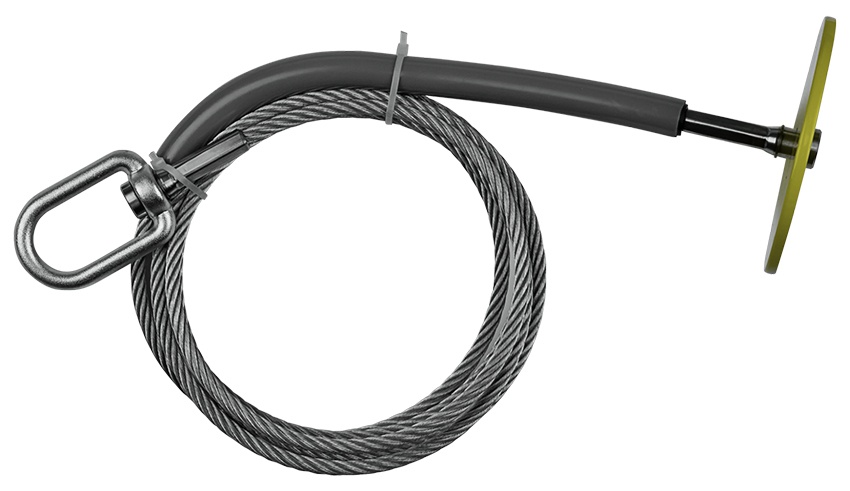 Safewaze 5K Drop-Through Anchor with Swivel D-Ring from GME Supply