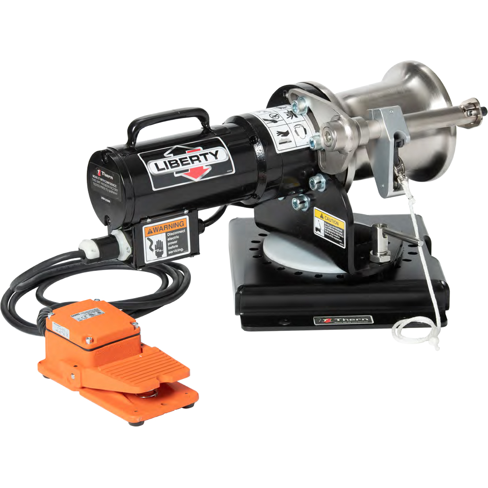 Thern Liberty 2,000 lb Capstan Winch with Swivel Mount - Farwest Line ...