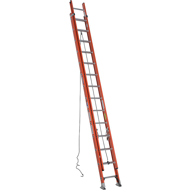 Werner D6200-2 Series Type 1A Fiberglass Extension Ladder from Columbia Safety