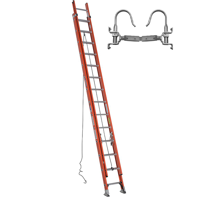 Werner D6200-2 Series Type 1A Fiberglass Extension Ladder from Columbia Safety