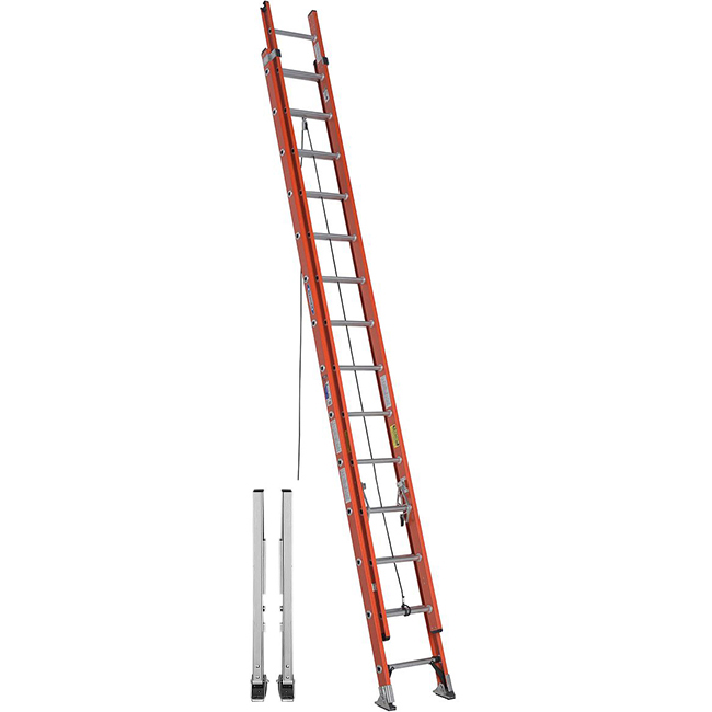 Werner D6200-2 Series Type 1A Fiberglass Extension Ladder from Columbia Safety