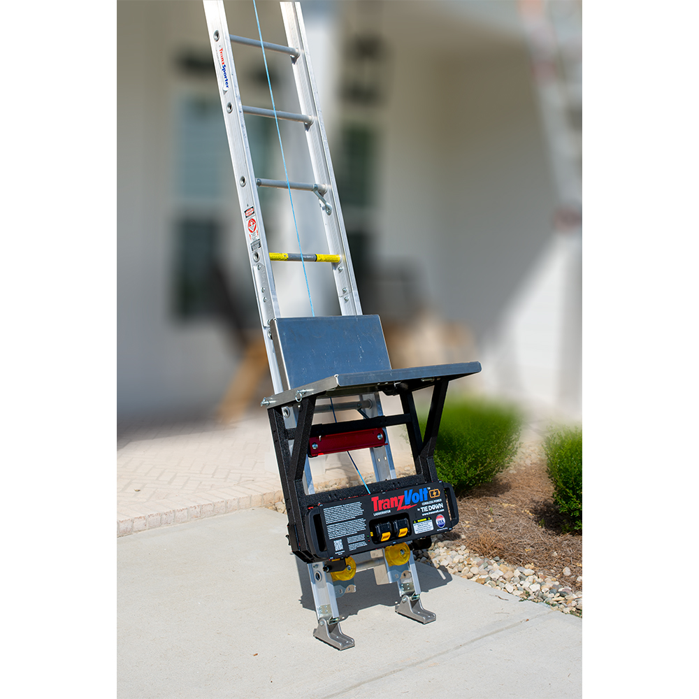Tie Down TranzVolt Laddervator Collapsible Roofing Platform from GME Supply