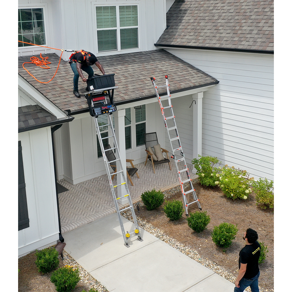 Tie Down TranzVolt Laddervator Collapsible Roofing Platform from GME Supply