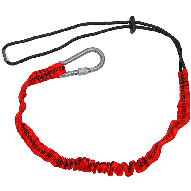 UnitySafe 20 Pound 36 Inch Tool Tether with Choke-On Cinch-Loop and Self-Closing Screw-Lock Steel Carabiner from GME Supply