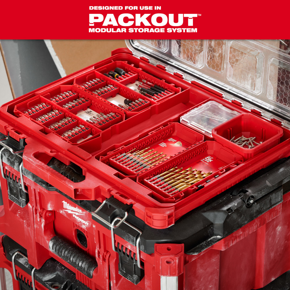 Milwaukee SHOCKWAVE Impact Duty RED HELIX Titanium 15-Piece Drill Bit Set from GME Supply