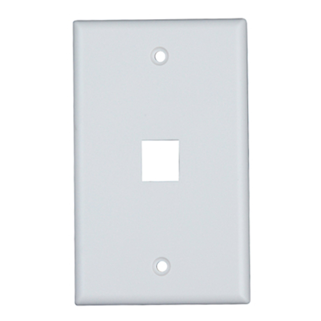 Vericom 1-Port Keystone Single Gang Faceplate from GME Supply