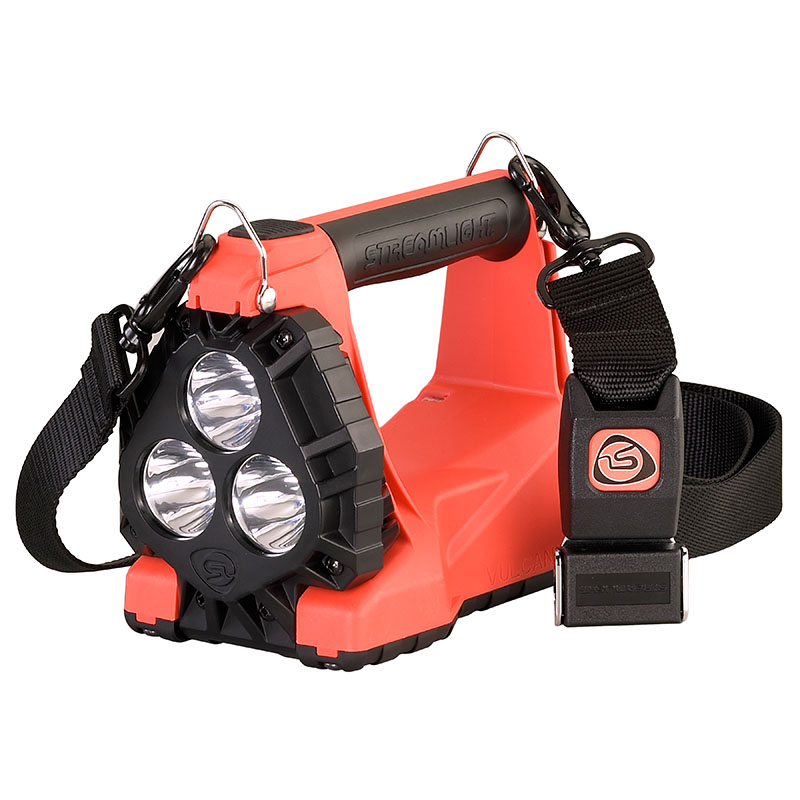 Streamlight Vulcan 180 Lantern - 120V/100V AC/12V DC - Includes quick release shoulder strap - Orange