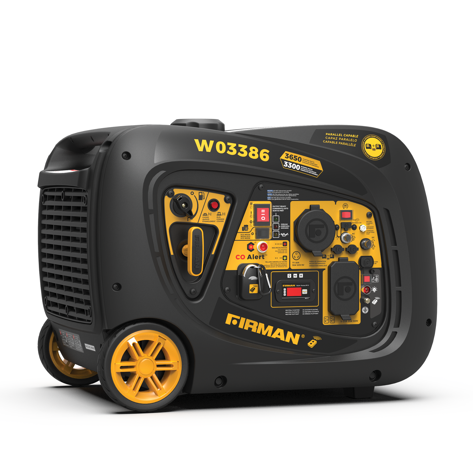 Firman 4125W Remote Start with CO ALERT Inverter Portable Generator from GME Supply