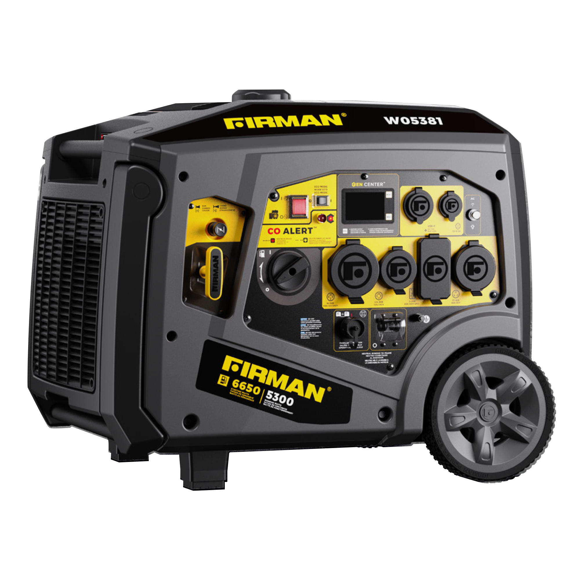 Firman 6650/5300 Watt 120/240V CO Alert Gas Inverter Portable Generator  from GME Supply