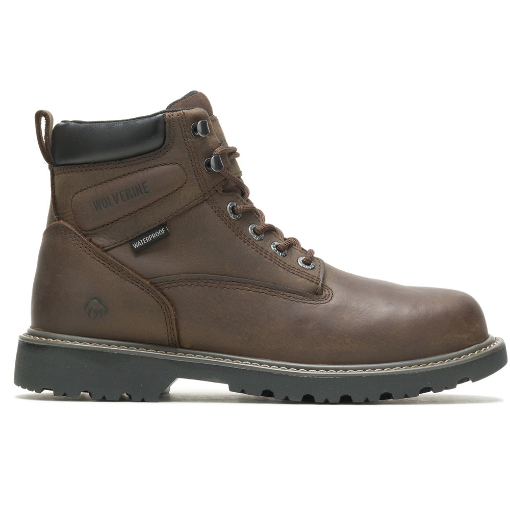 Wolverine mens‎ 13EW EH brown boots toe scuffs Male Wolverine Wolverine WW5698 SwampMonster Brown, Steel  main image 4