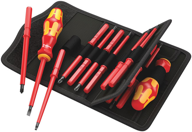 Wera Tools Kraftform Kompakt VDE 18 Imperial 1, 18 Pieces from GME Supply