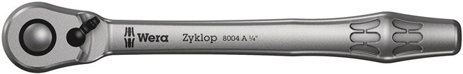 Wera Tools 8004 A Zyklop Metal Ratchet with Switch Lever 1/4 Inch Drive from GME Supply