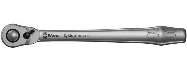 Wera Tools 8004 B Zyklop Metal Ratchet with Switch Lever 3/8 Inch Drive from GME Supply