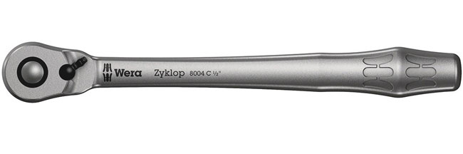 Wera Tools 8004 C Zyklop Metal Ratchet with Switch Lever 1/2 Inch Drive from GME Supply