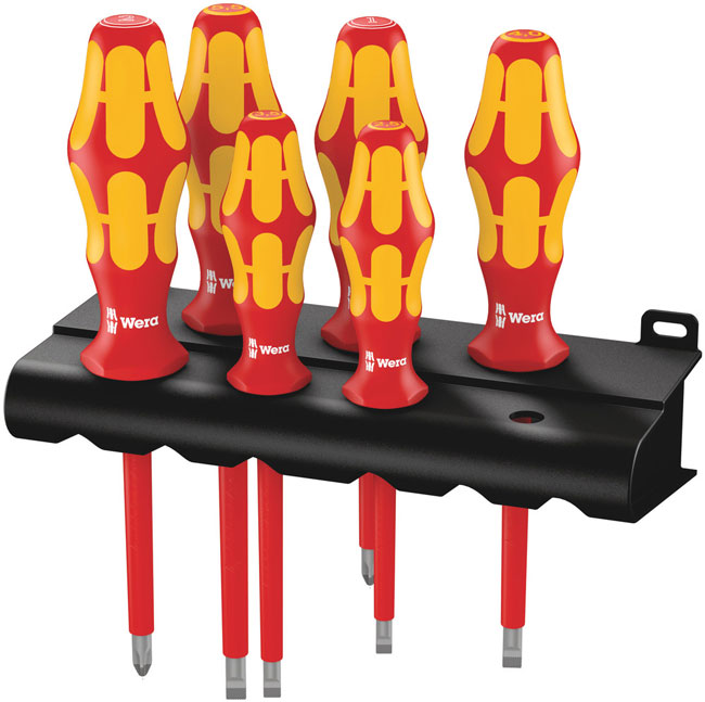 Wera Tools Kraftform Plus Series 100 Rack Screwdriver Set (6 Pieces) from GME Supply