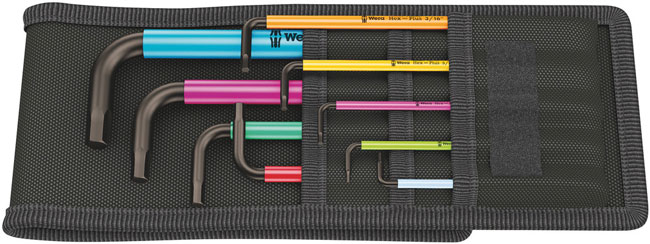 Wera Tools 950/9 Hex-Plus Multicolour 1 SB Multicolour L-key set, metric, BlackLaser from GME Supply