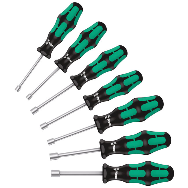 Wera Tools 395 HO/7 SM Nutdriver Set, 7 Pieces from GME Supply