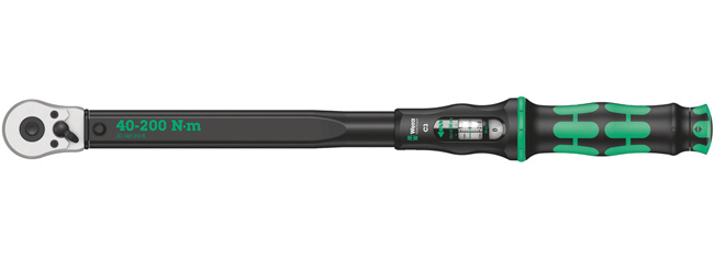 Wera Tools Click-Torque C3 Torque Wrench with Reversible Ratchet, 1/2 Inch x 40-200 Nm from GME Supply