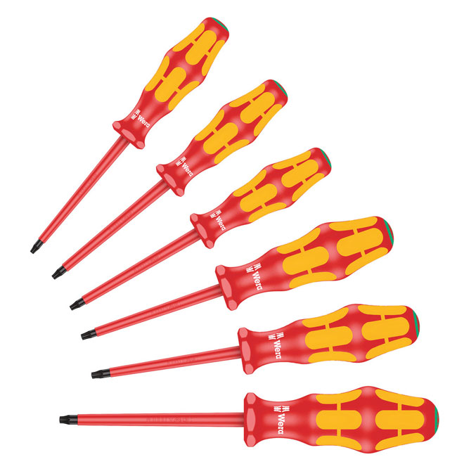 Wera Tools 167 i/6 Screwdriver 6 Piece Set Kraftform Plus Series 100 from GME Supply
